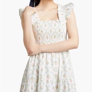 Hill House Home The Ellie Nap Dress - Pastel Trellis XS